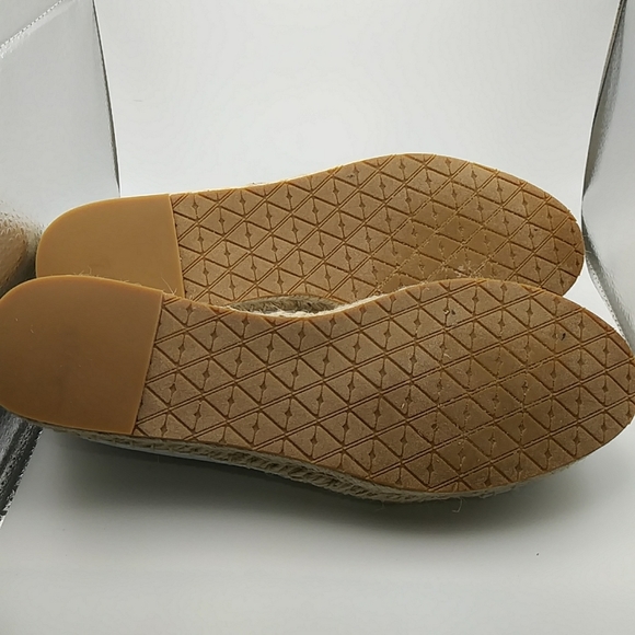 NWOT ZAC Zac Posen Vida Espadrills Vented Linen Style 9M White Tan Slip On - Picture 10 of 12